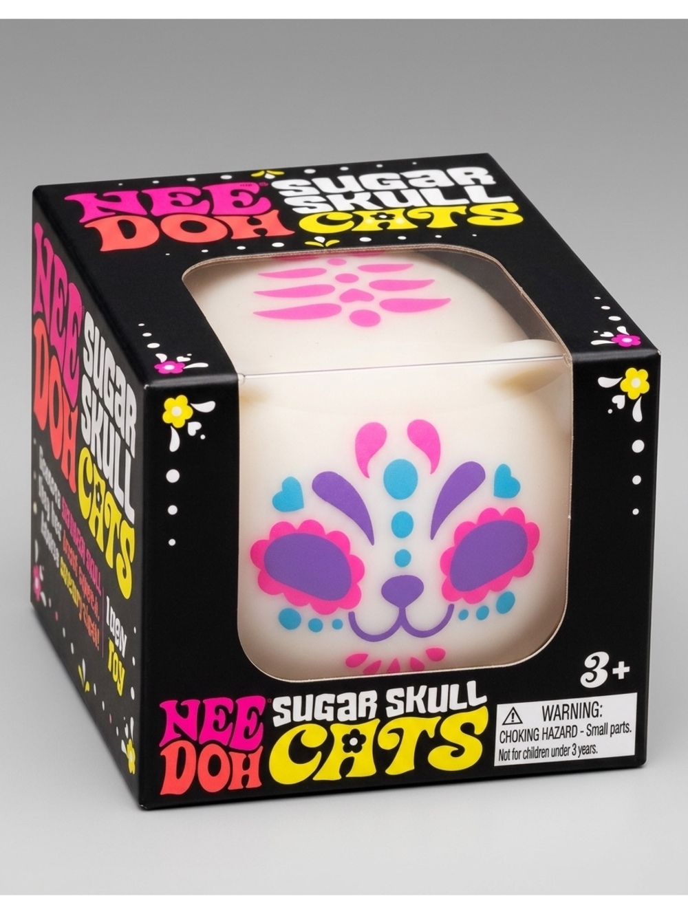 Schylling NeeDoh Sugar Skull Cats Tactile Squish Squeeze Toy 3+ 26068HY
